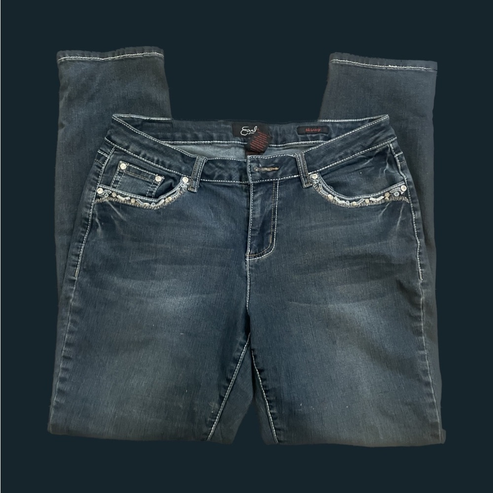 Early Y2K Studded Cross Jeans